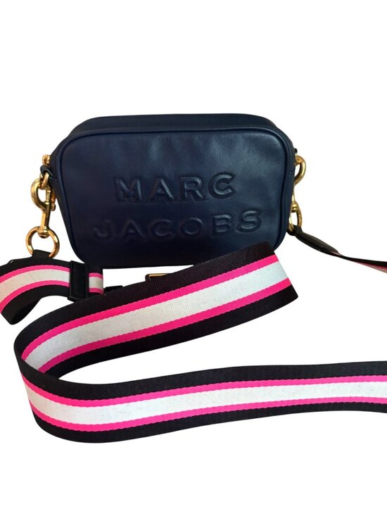 Marc Jacobs Handbags - Marc Jacobs The Flash Leather Handbag Dark Navy Crossbody Camera